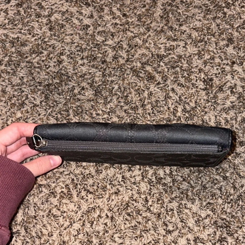 Vintage Authentic Coach Black Signature Wallet